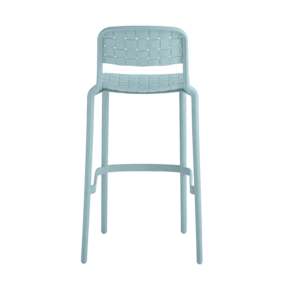 Em Weave Bar Stool Steely Green