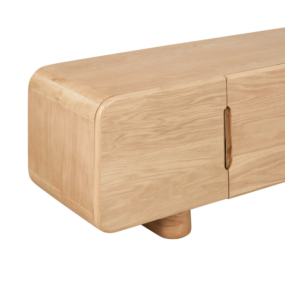 Dempsey Entertainment Unit Light Oak