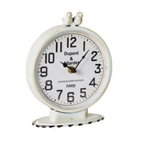 Vintage Bluebirds Mantel Clock White 22x16.5cm