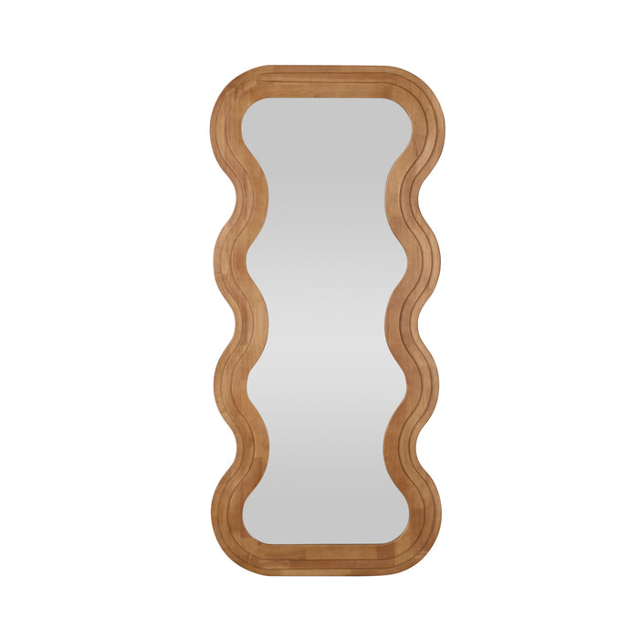 Echoes Scalloped Wooden Floor Mirror 81x182cm