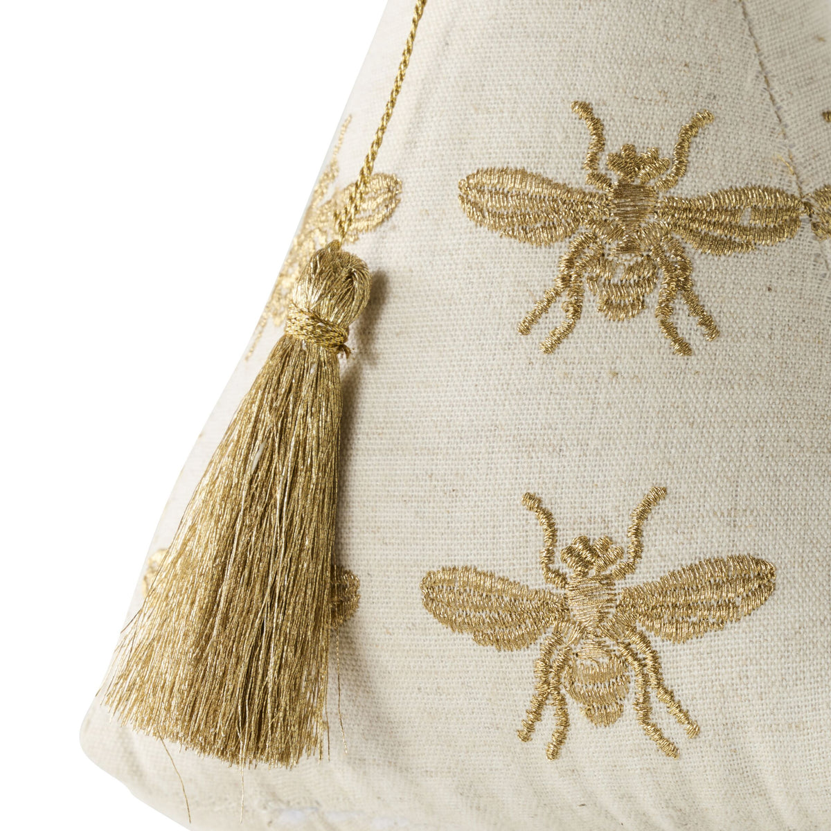 Golden Queen Bee Embroidered Door Stop