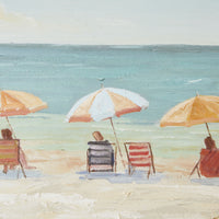 Scorching Afternoon Framed Canvas Print 100x100cm