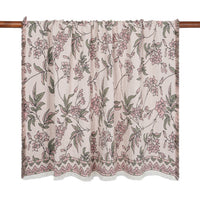 Jacquard Garden Cotton Throw 130x170cm Blossom