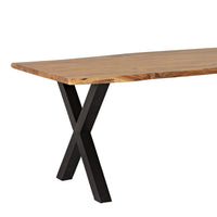 Acacia Live Edge Solid Timber Dining Table 200cm