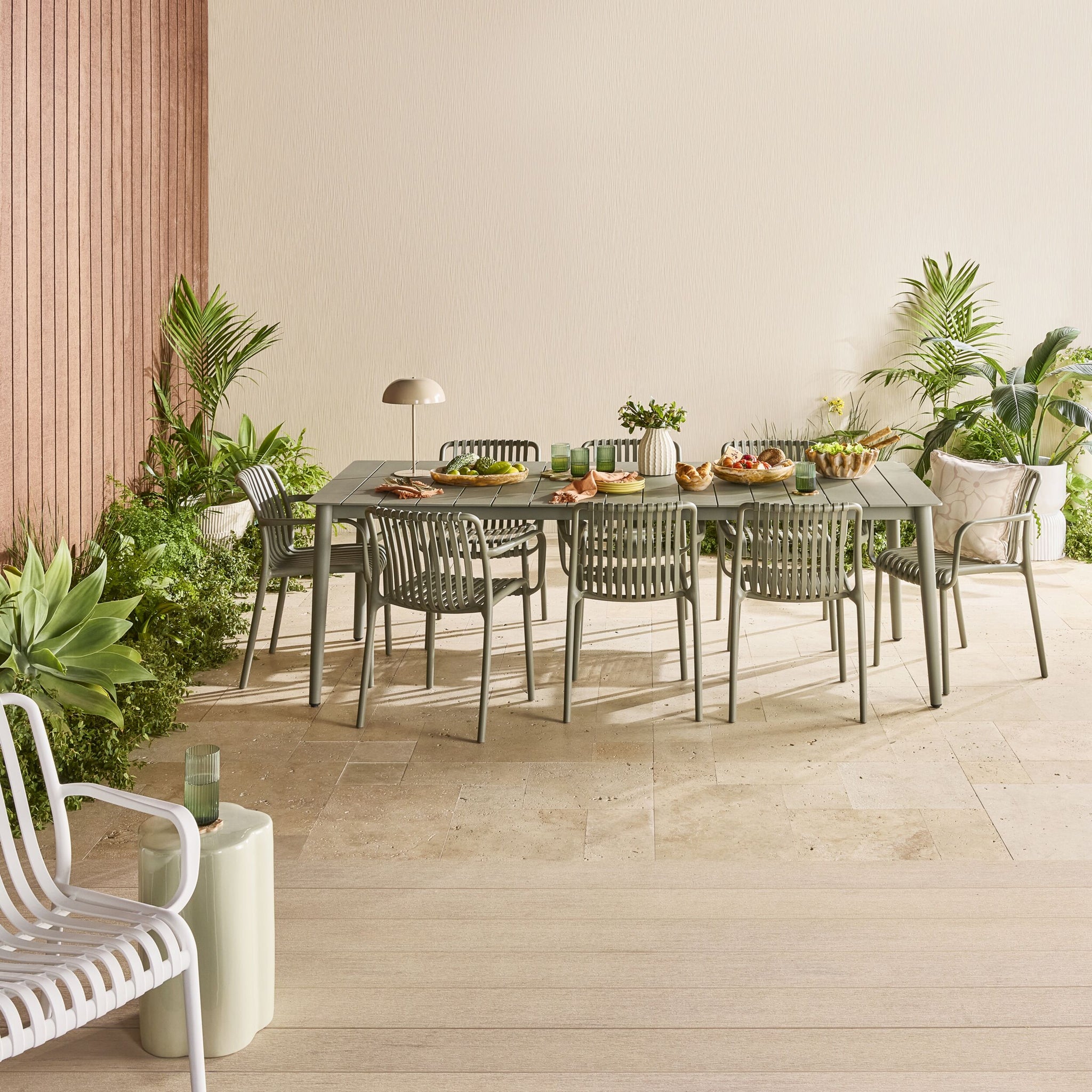 Kai 235cm Dining Table with 8 Kai Dining Chairs Package