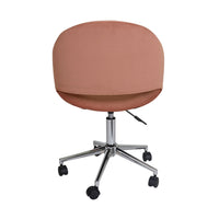Kip Velvet Desk Chair Velvet Rose