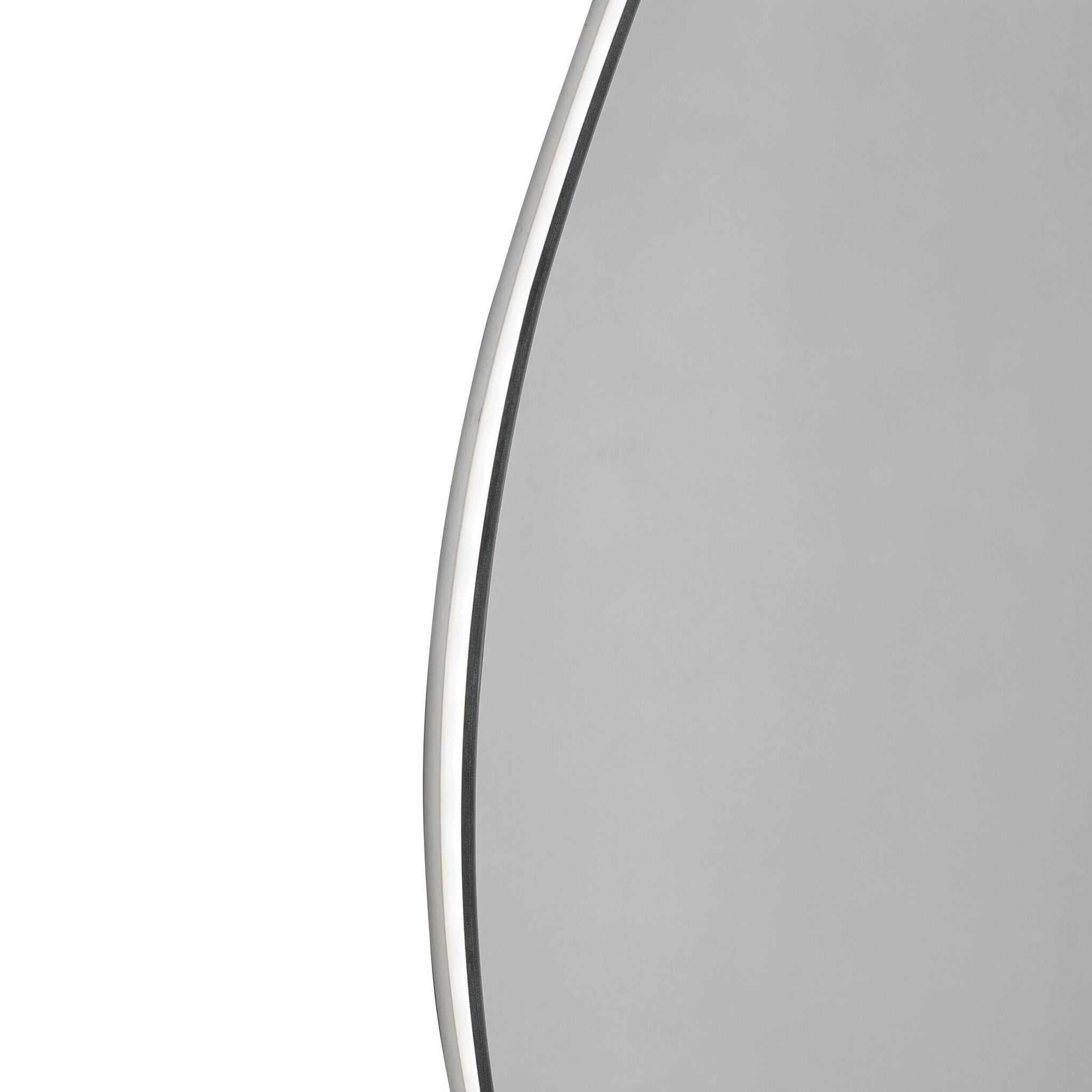 Bowen Asymmetrical LED Vanity Mirror Silver 60x80cm