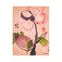 Floral Study On Woodblock I 30x40cm