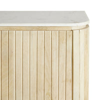 Deva Bedside with Marble Top Natural