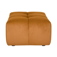 Alexis Ottoman Velvet Sofa Ochre