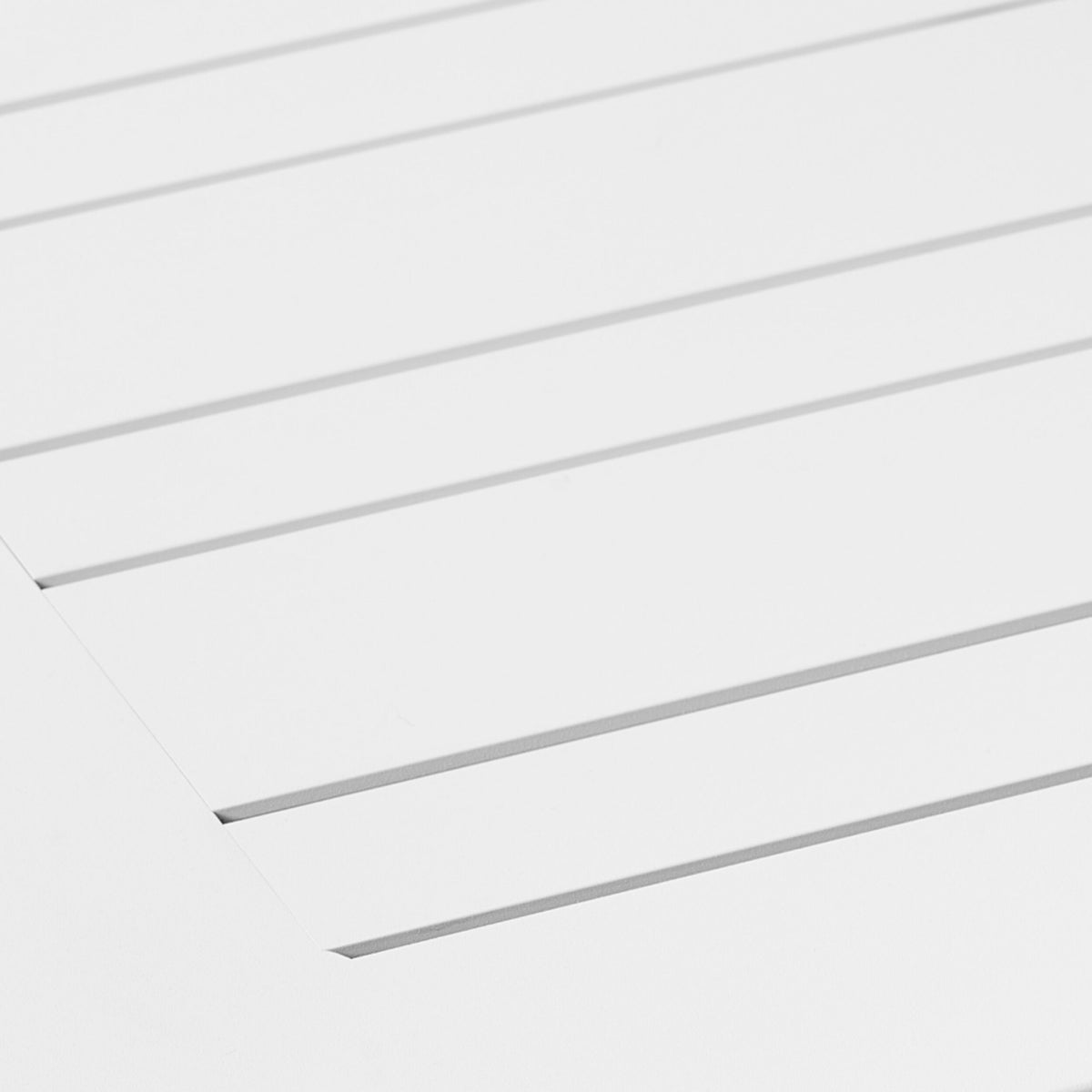 Santana Aluminium Extension Table White  200/300cm