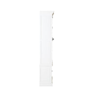 Camille 2 Door Display Cabinet White 91.5 x 240.5cm