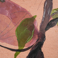 Floral Study On Woodblock I 30x40cm