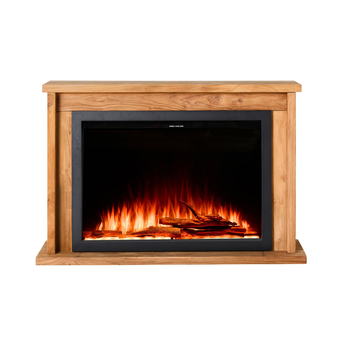 Kadara Reclaimed Teak Fireplace & Insert