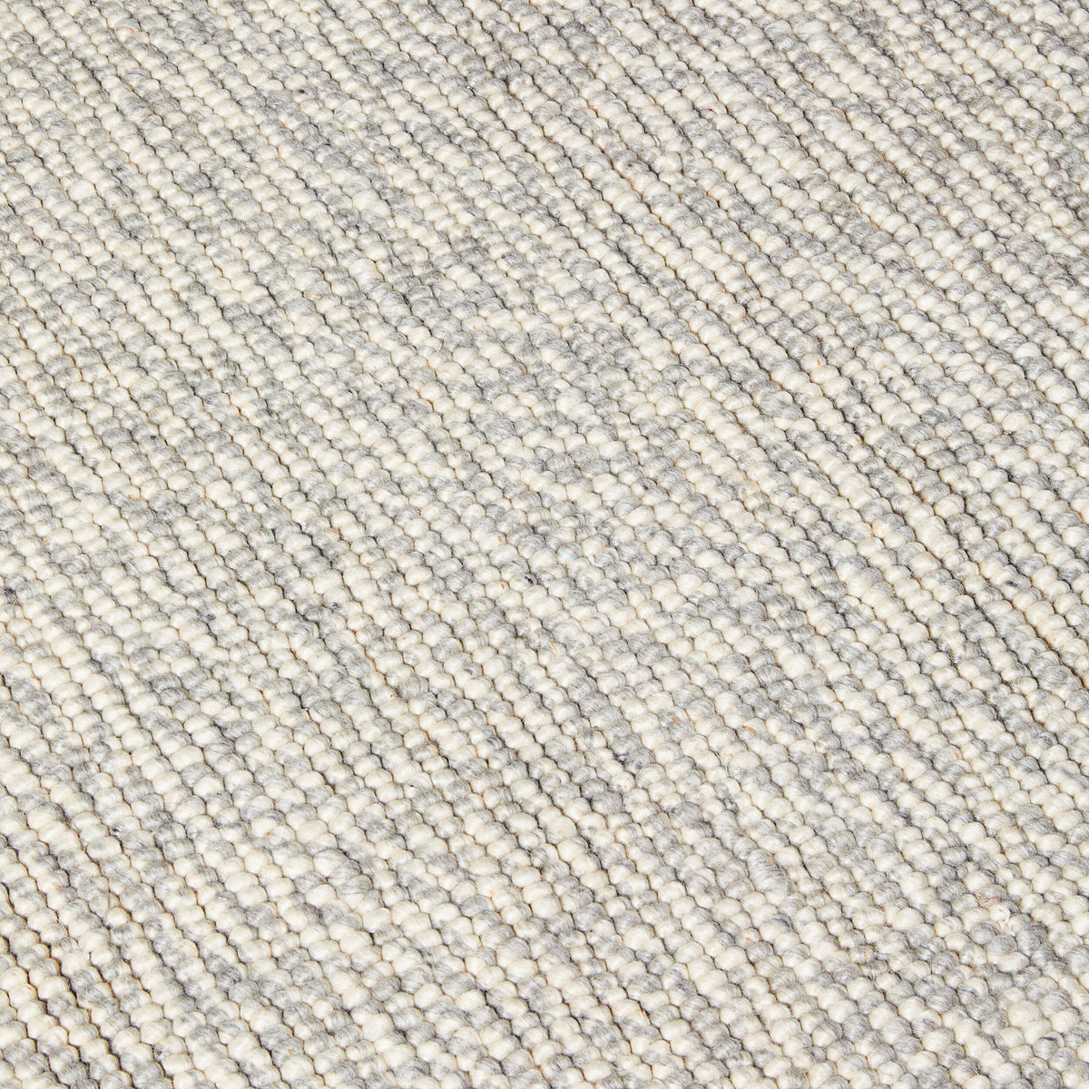 Pebbles Hand Woven Grey Wool Viscose Rug 240x150cm