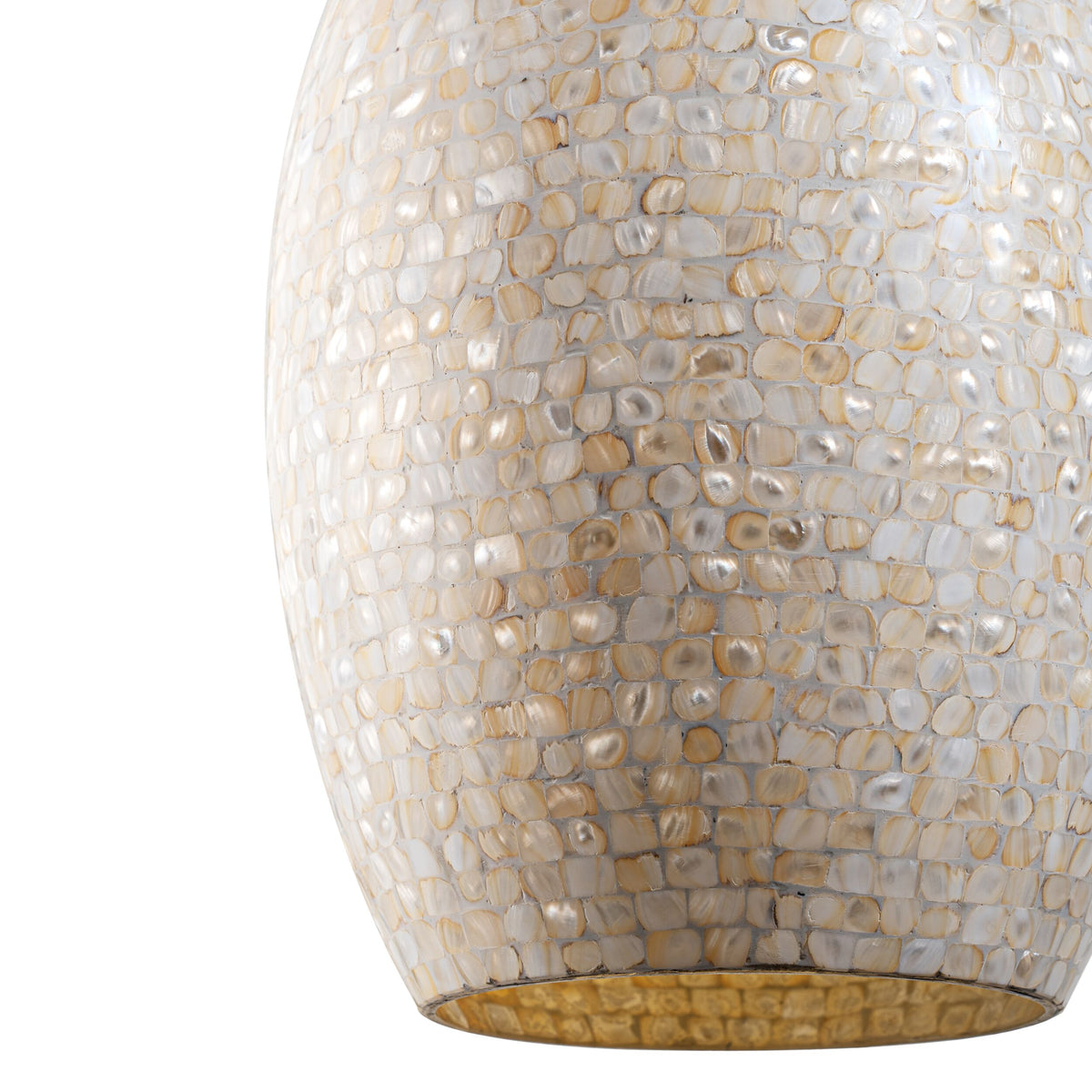 Solara Mother of Pearl Oval Pendant 30x56cm