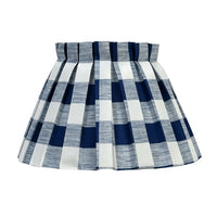 Elsie Gingham Tapered Shade Navy 25cm