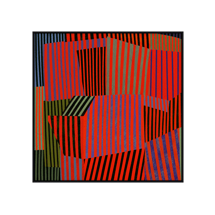 Reverie Pulse Framed Textured Artwork 100x100cm