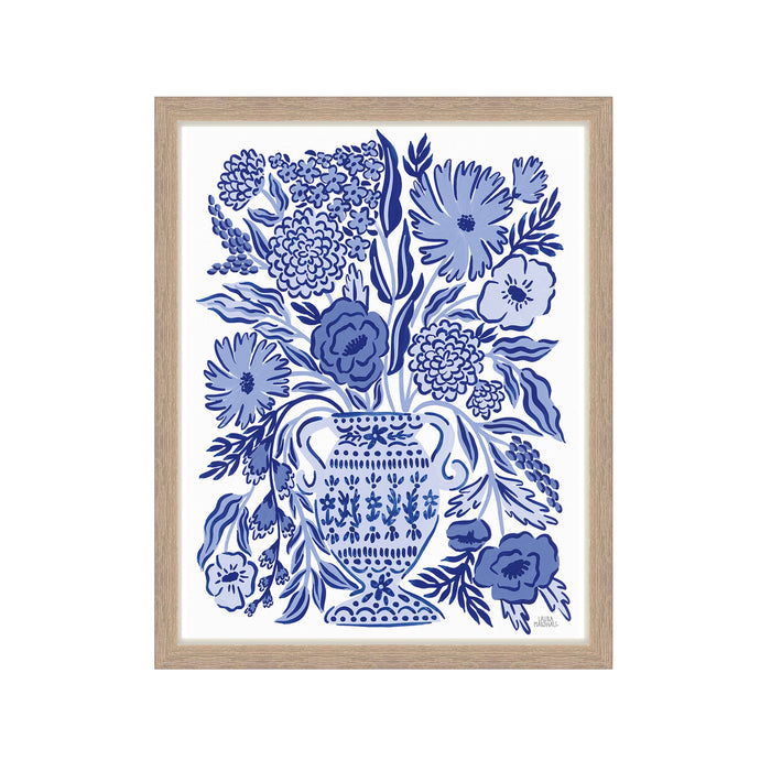Le Petite Blue Vase Framed Print 40x50cm