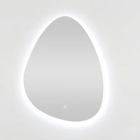 Bowen Asymmetrical LED Vanity Mirror Silver 60x80cm