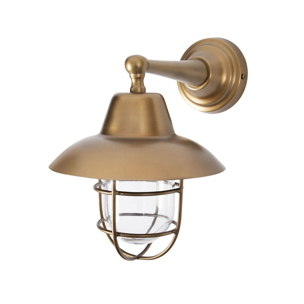 Voyager Exterior Wall Bracket Antique Brass 30x22x30cm