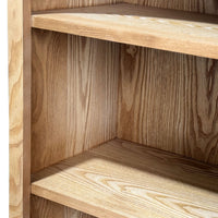 Paige Curved Bookshelf Natural