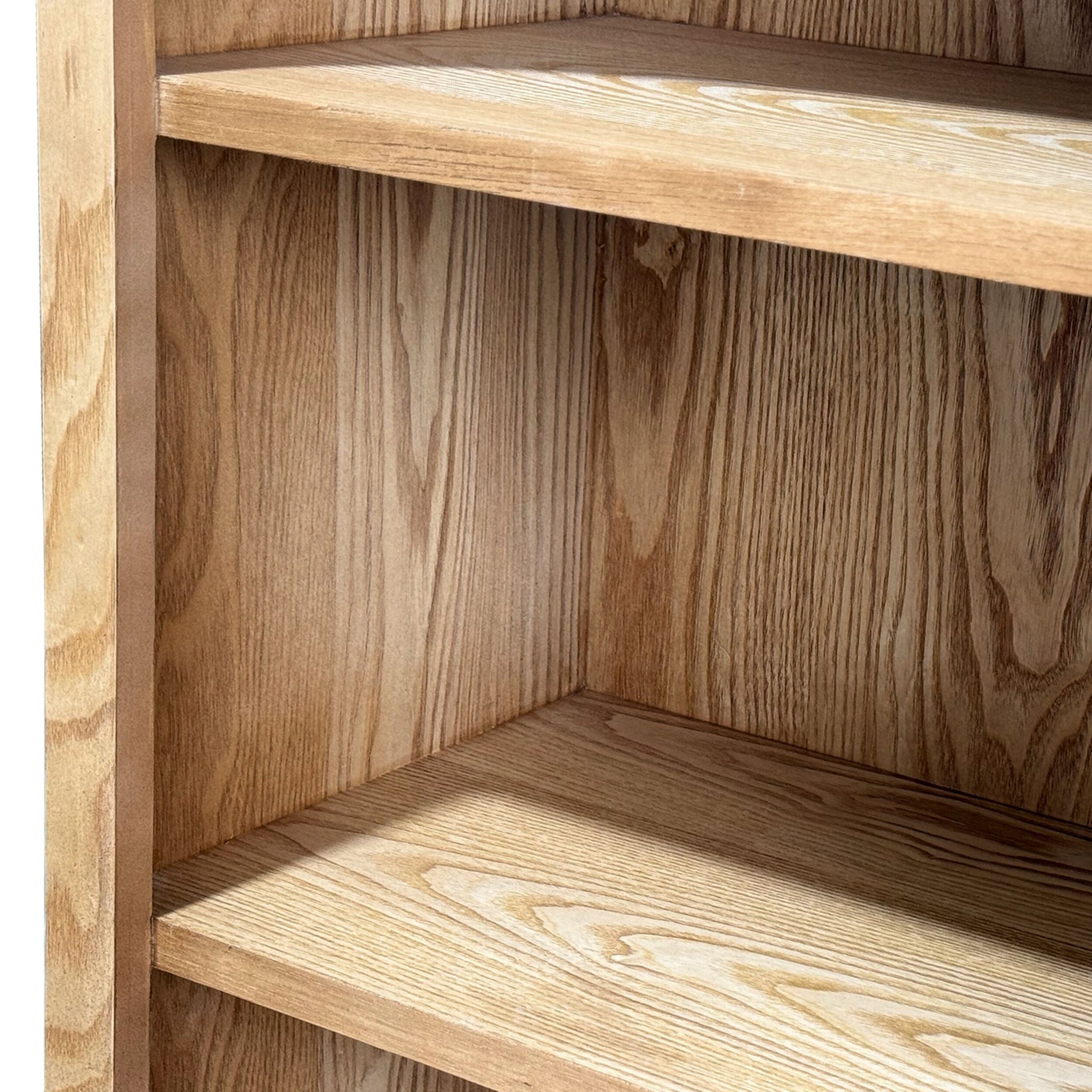Paige Curved Bookshelf Natural