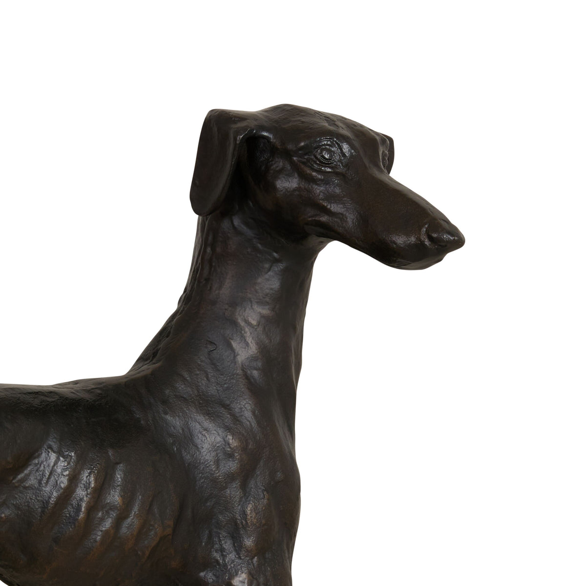 Atelier Animalia Agile Greyhound Statue Noir
