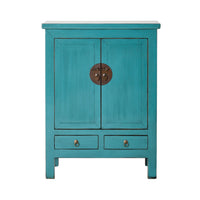 Sansha 2 Door & 2 Drawer Sideboard Turquoise