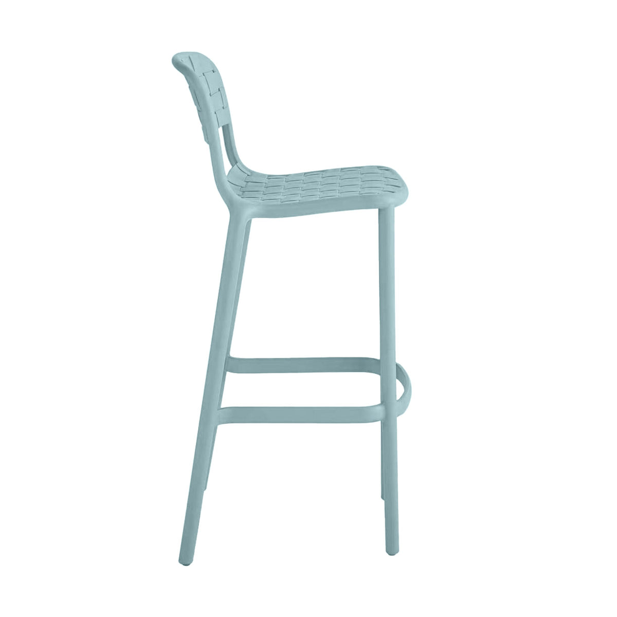 Em Weave Bar Stool Steely Green