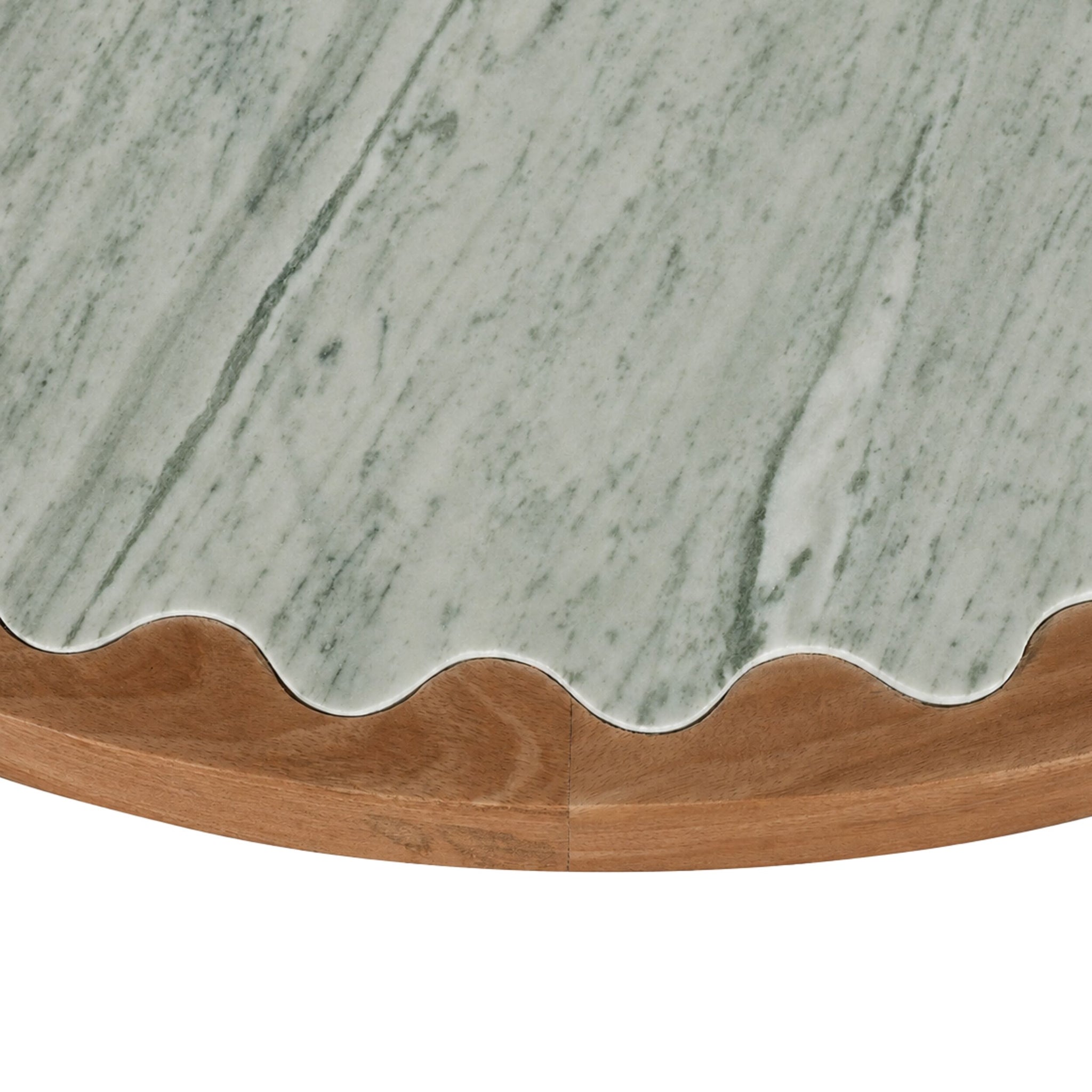 Kiara Scallop Marble Coffee Table