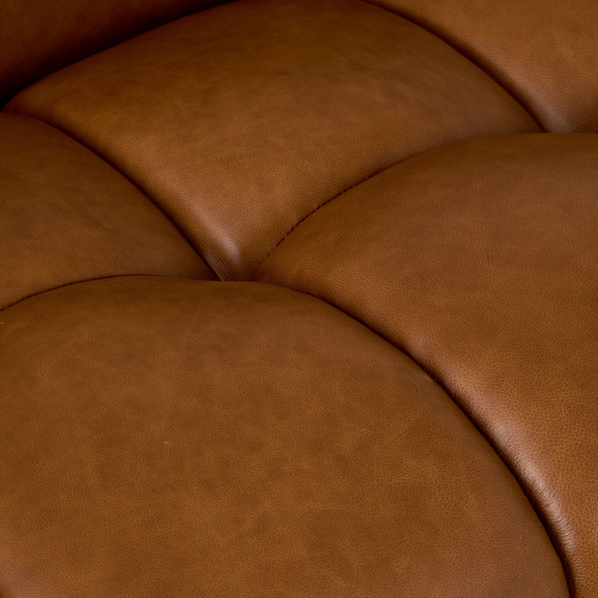 Alexis 3 Seater Leather Sofa Dakota Saddle