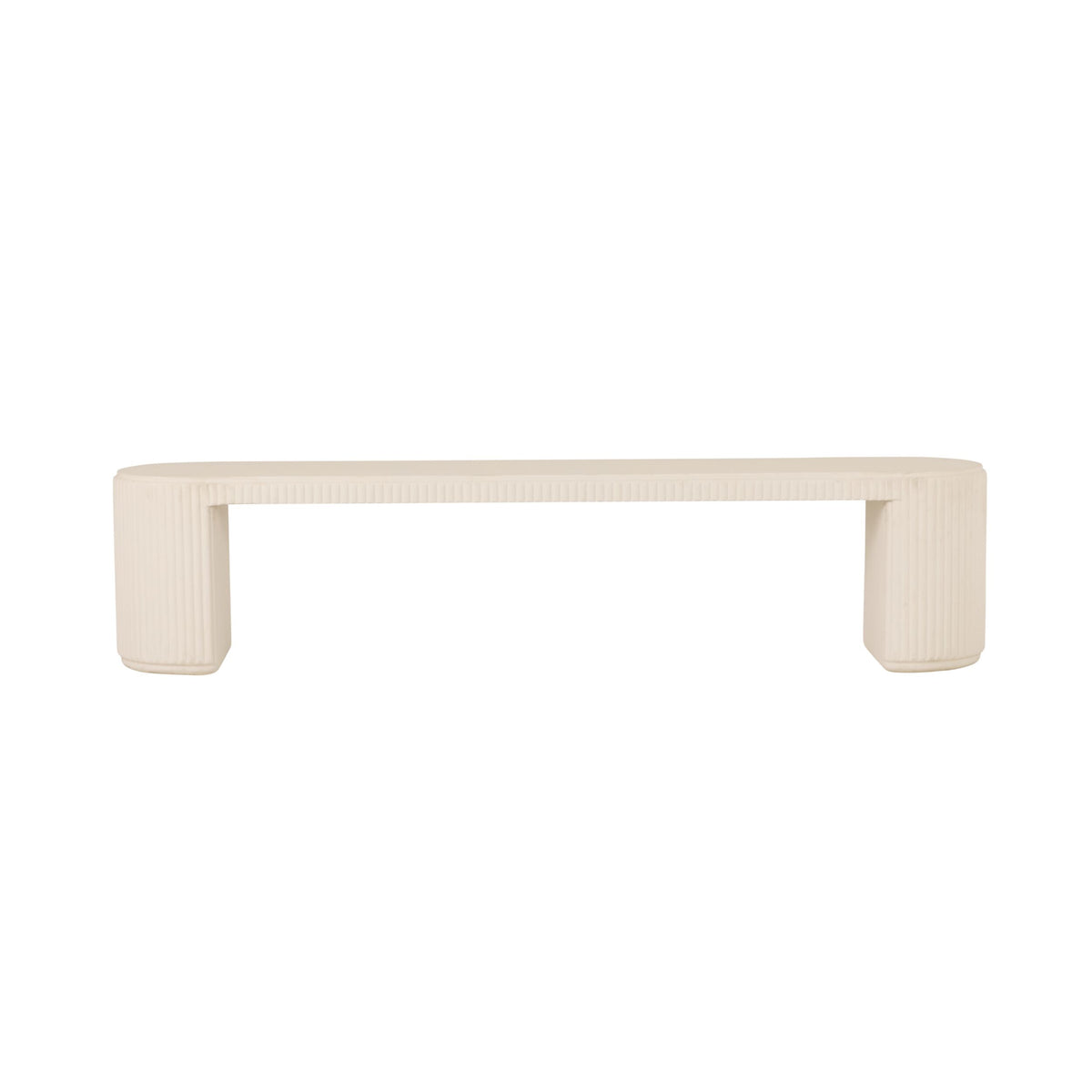 Ravello Ripple Bench 200cm Ivory Stone