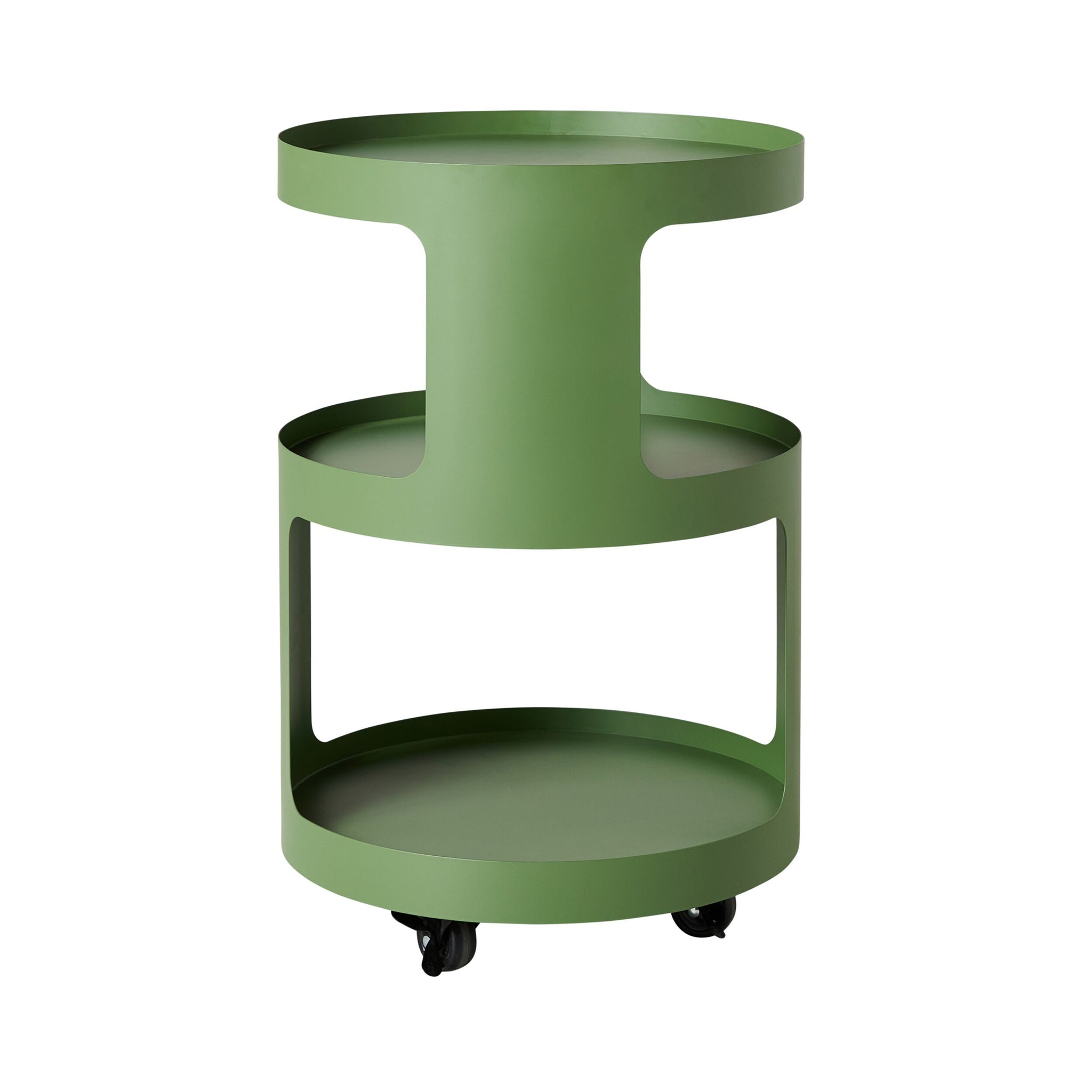 Aero Metal Side Table with Shelf