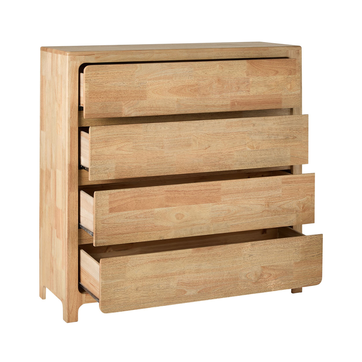 Curve 4 Drawer Tall Boy