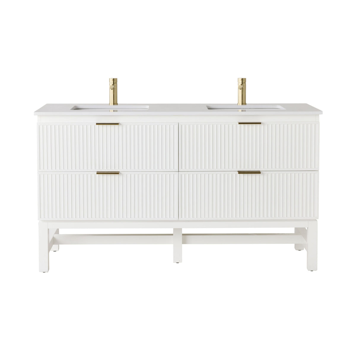 Lennox Double Vanity White 1550mm