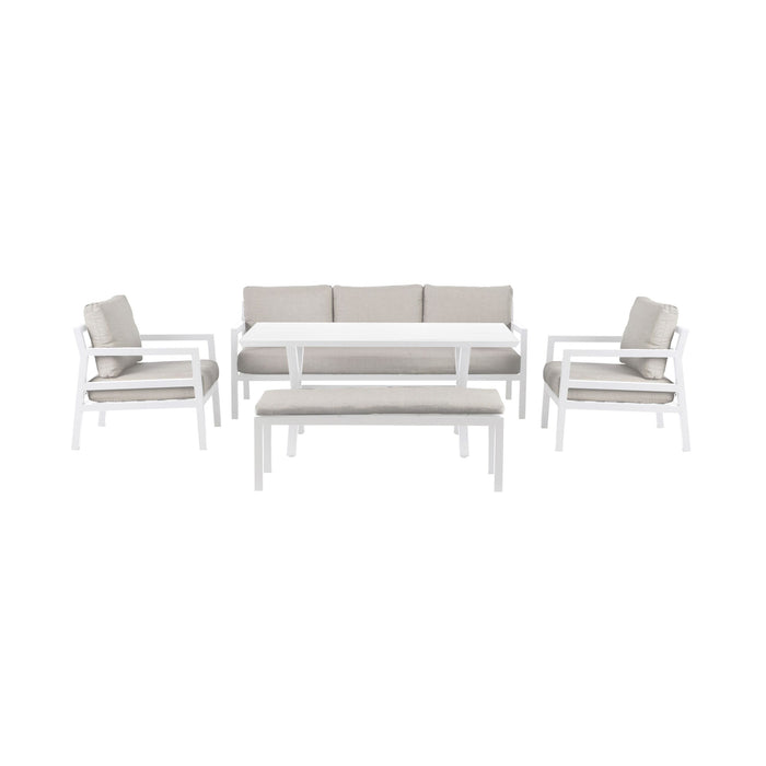 Hemmy 5 Pce Dining Set White