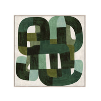 Reverie Infinite Loops Framed Textured Artwork 100x100xm