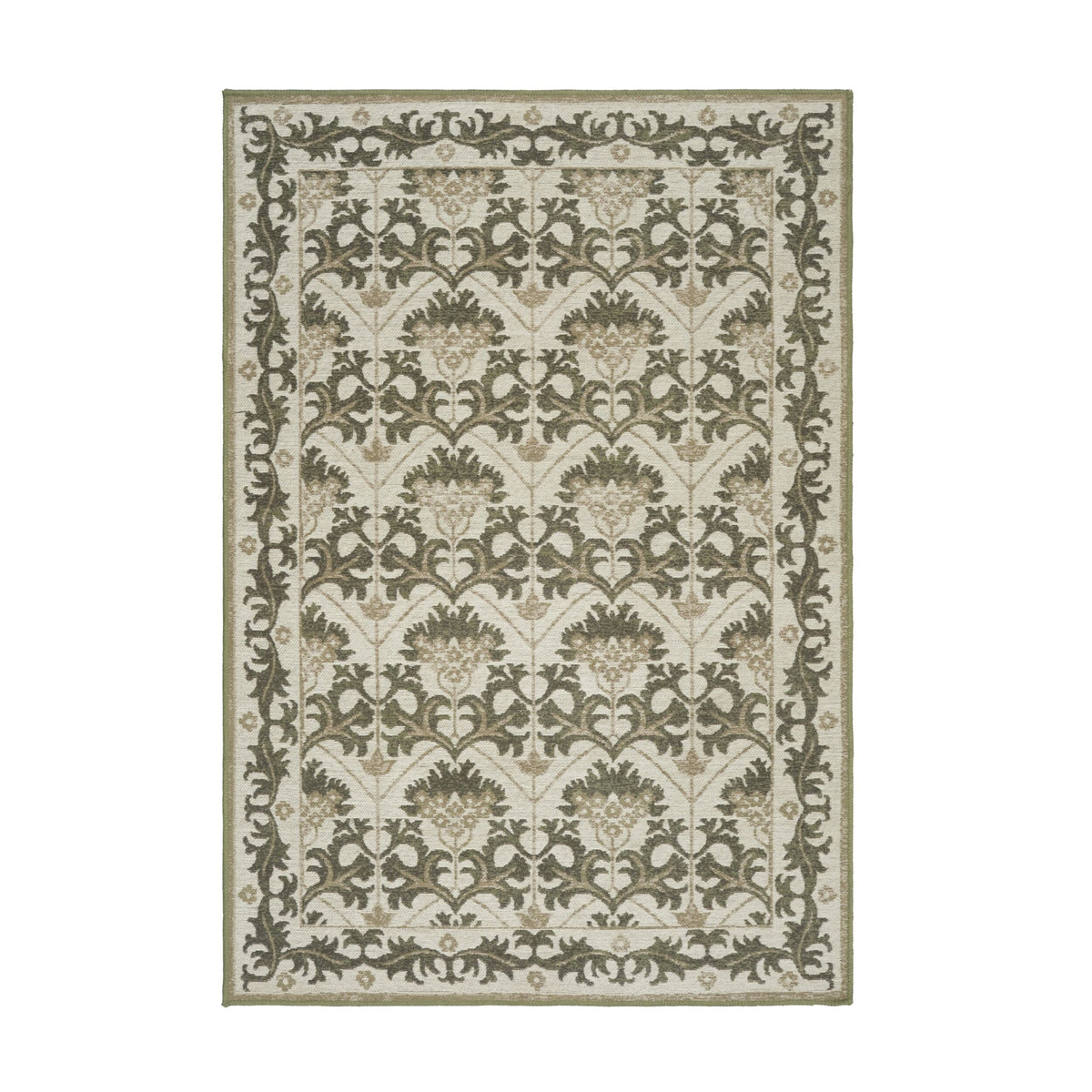 Mystic Loom Indoor Outdoor Rug Stone Arabesque 100x150cm