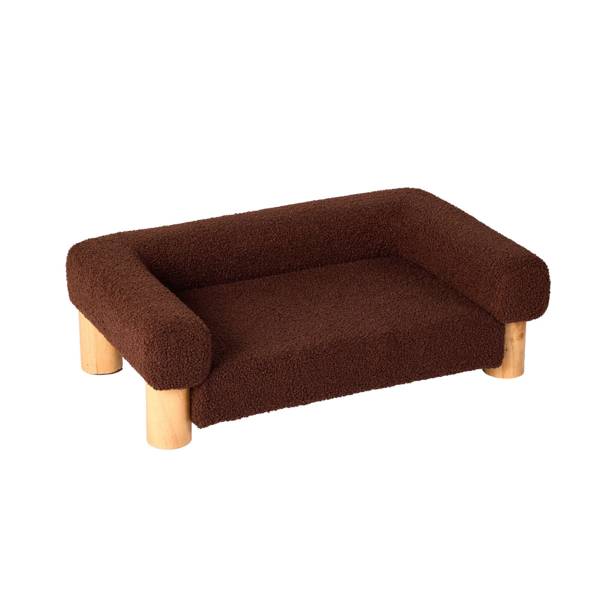 Maggie Boucle Pet Bed Chocolate