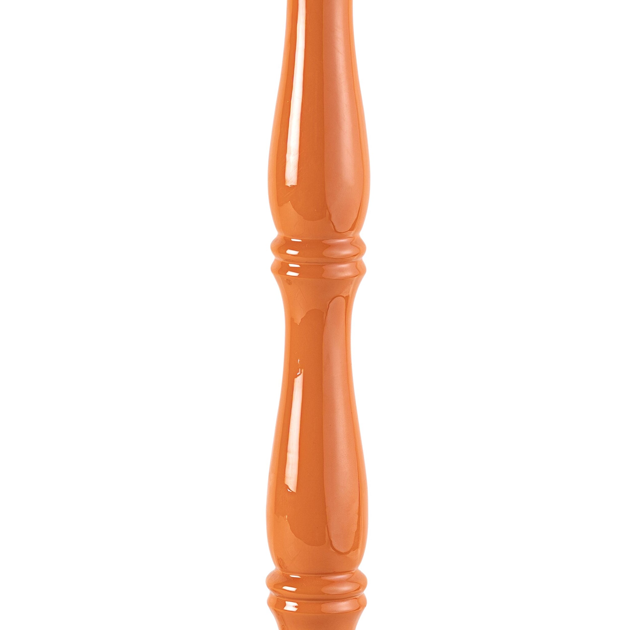 Windsor Wooden Table Burnt Orange Base Only 14x28cm