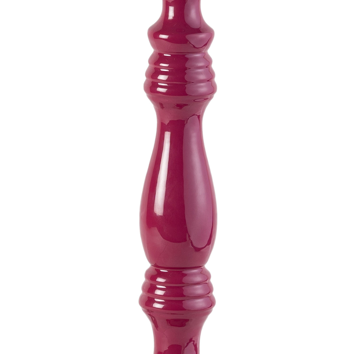 Beadline Wooden Table Lamp Fuchia Purple Base Only 12cmx28cm