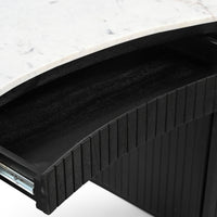 Deva Double Pedestal Desk Black
