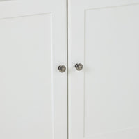 Armand 4 Door Book Cabinet 240 x 83cm White