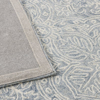 Henna Handtufted NZ Wool Rug Blue 240x300cm