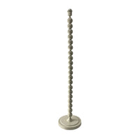 Carousel Metal Floor Lamp Base Ivory 129cm