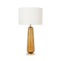 Fingal Fluted Glass Table Lamp Amber 87cm