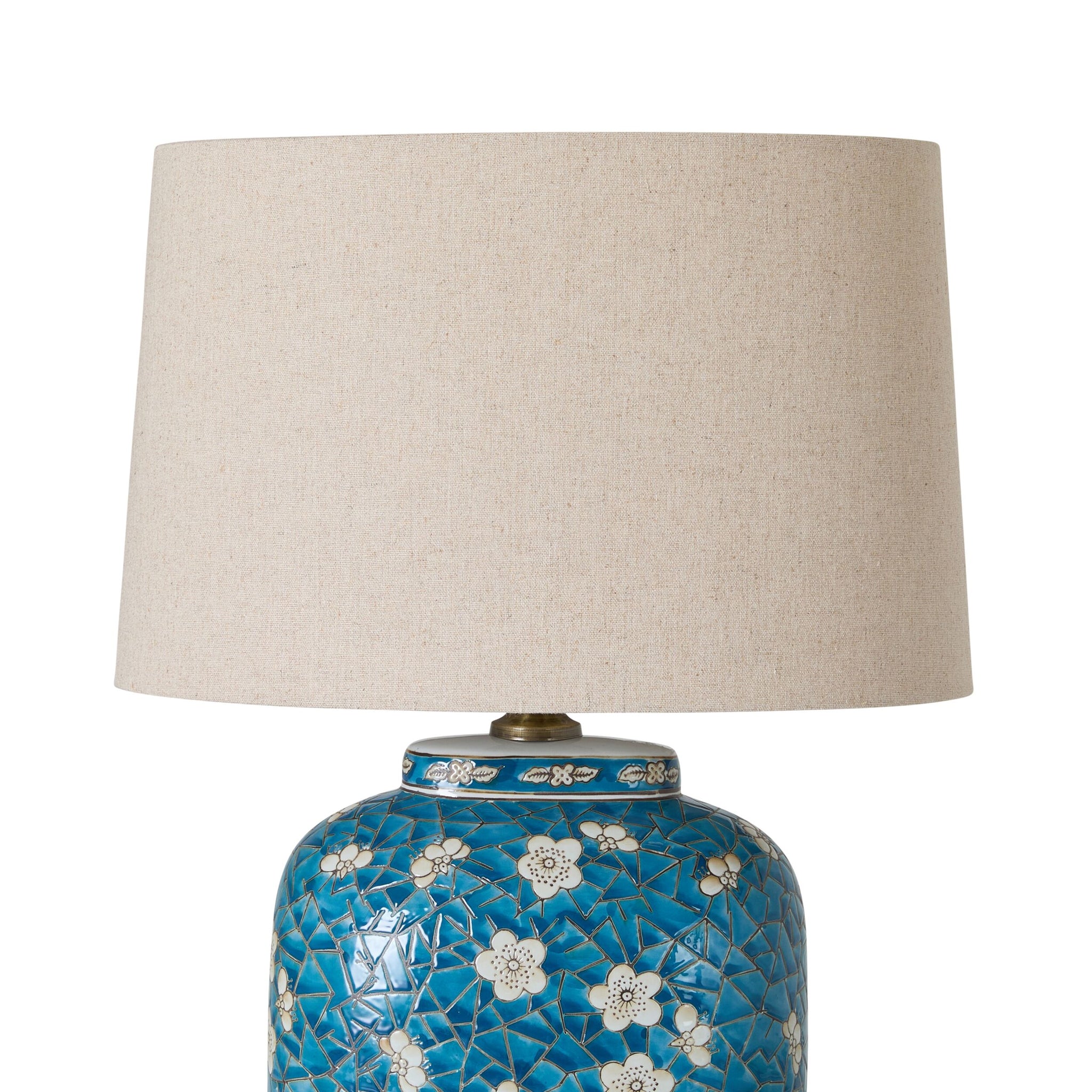 Cherry Blossom Table Lamp Blue 51cm