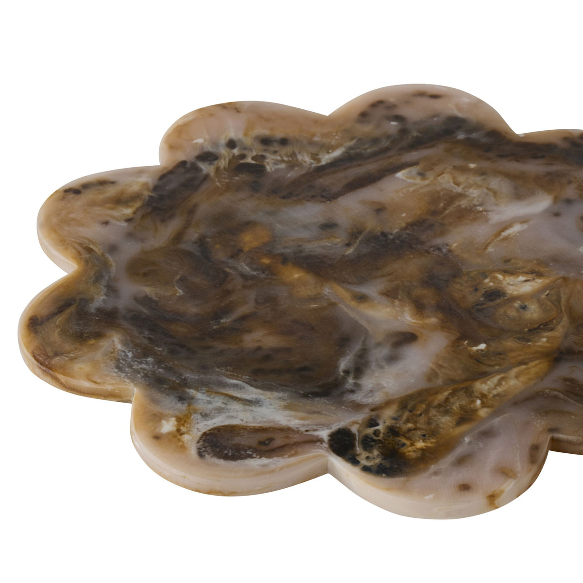 Poppi Scallop Placemat Tortoiseshell