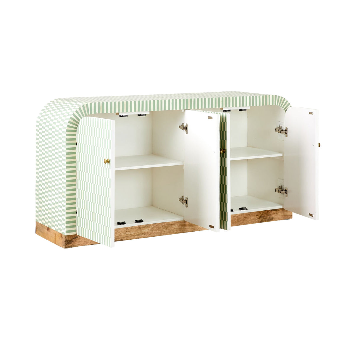 Nylah Bone Inlay 4 Door Sideboard